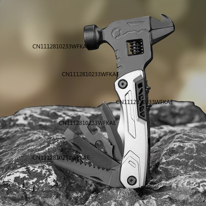 Multi Tool Plier - アウトドア多機能レンチハンマープライヤーツールコンビネーション折りたたみナイフプライヤーキャンプ用携帯ツール