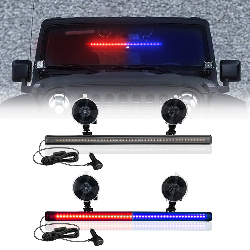 Sos Light Strobe - 48LED LED ストロボライト車のフロントリアフロントガラス緊急点滅警告灯自動ルーフトップフラッシュランプ車のライトアセンブリ