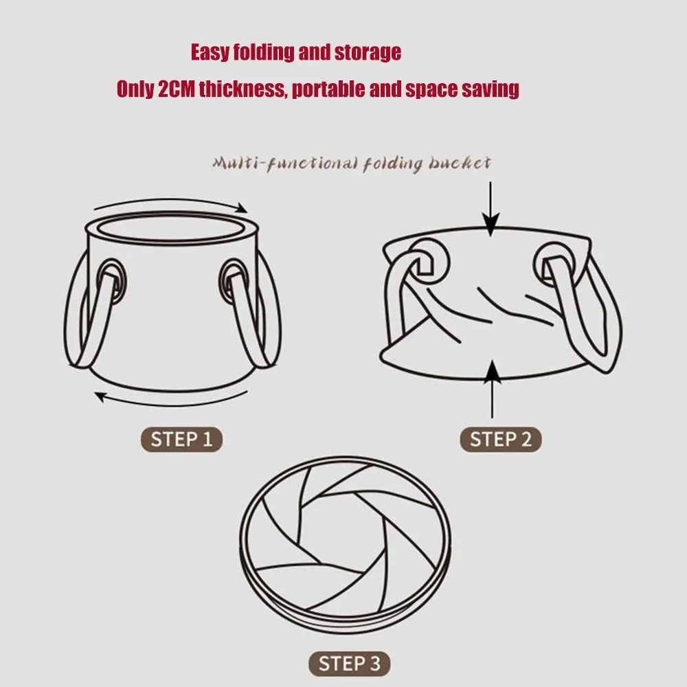 ポータブル折りたたみ式屋外用ウォーターバケツ、10L/20L - Water Bag Collapsible のレビューと価格